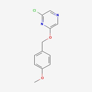 molecular formula C12H11ClN2O2 B1460397 2-Chloro-6-[(4-methoxybenzyl)oxy]pyrazine CAS No. 1020995-63-4