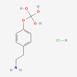 [4-(2-Aminoethyl)phenoxy]methanetriol;hydrochloride