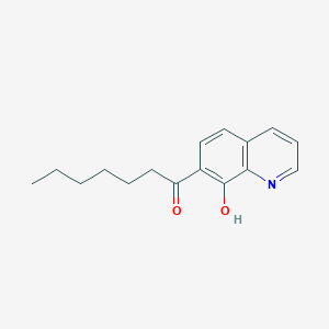 molecular formula C16H19NO2 B14603986 1-Heptanone, 1-(8-hydroxy-7-quinolinyl)- CAS No. 60697-65-6