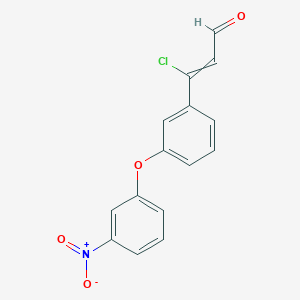 3-Chloro-3-[3-(3-nitrophenoxy)phenyl]prop-2-enal