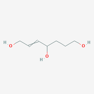 molecular formula C7H14O3 B14603992 Hept-2-ene-1,4,7-triol CAS No. 59742-70-0