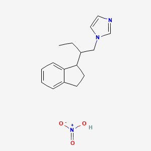 1-[2-(2,3-dihydro-1H-inden-1-yl)butyl]imidazole;nitric acid