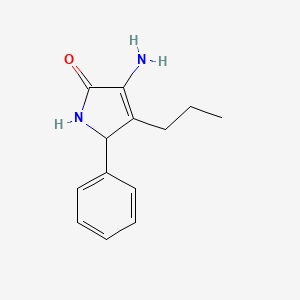 2H-Pyrrol-2-one, 3-amino-1,5-dihydro-5-phenyl-4-propyl-