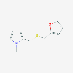 2-({[(Furan-2-yl)methyl]sulfanyl}methyl)-1-methyl-1H-pyrrole