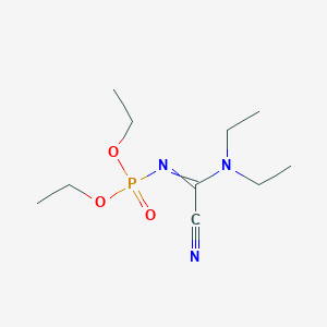 Diethyl N-[cyano(diethylamino)methylidene]phosphoramidate