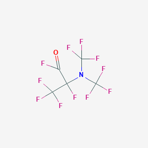 molecular formula C5F11NO B14604027 2-[Bis(trifluoromethyl)amino]-2,3,3,3-tetrafluoropropionyl fluoride CAS No. 58599-98-7