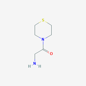 molecular formula C6H12N2OS B1460403 2-Amino-1-thiomorpholin-4-ylethanone CAS No. 244789-22-8