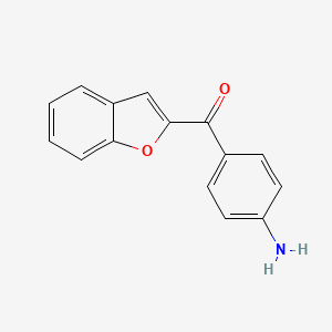 molecular formula C15H11NO2 B1460407 (4-Aminophenyl)(1-benzofuran-2-yl)methanone CAS No. 92789-48-5