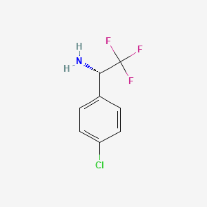 molecular formula C8H7ClF3N B1460408 (S)-1-(4-Chlorophenyl)-2,2,2-trifluoroethanamine CAS No. 766498-73-1