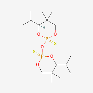 molecular formula C16H32O5P2S2 B14604081 2,2'-Oxybis(4-isopropyl-5,5-dimethyl-1,3,2-dioxaphosphorinane) 2,2'-disulphide CAS No. 58948-25-7