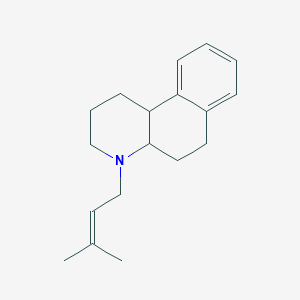 4-(3-Methylbut-2-en-1-yl)-1,2,3,4,4a,5,6,10b-octahydrobenzo[f]quinoline