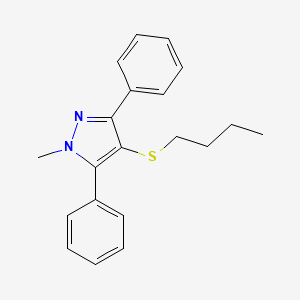 4-(Butylsulfanyl)-1-methyl-3,5-diphenyl-1H-pyrazole