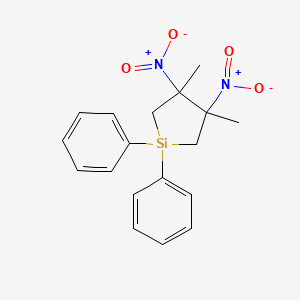 molecular formula C18H20N2O4Si B14604101 3,4-Dimethyl-3,4-dinitro-1,1-diphenylsilolane CAS No. 59586-95-7