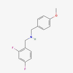 molecular formula C15H15F2NO B1460411 2,4-Difluoro-N-[(4-methoxyphenyl)methyl]-benzenemethanamine CAS No. 1019543-51-1