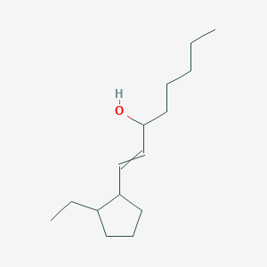 1-(2-Ethylcyclopentyl)oct-1-EN-3-OL