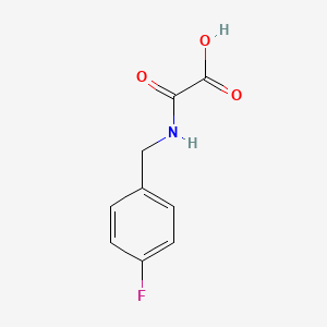 {[(4-Fluorophenyl)methyl]carbamoyl}formic acid
