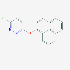 3-Chloro-6-{[1-(2-methylprop-1-en-1-yl)naphthalen-2-yl]oxy}pyridazine