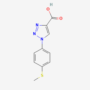 molecular formula C10H9N3O2S B1460414 1-[4-(methylsulfanyl)phenyl]-1H-1,2,3-triazole-4-carboxylic acid CAS No. 1042604-61-4