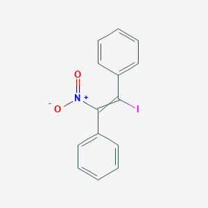 Benzene, 1,1'-(1-iodo-2-nitro-1,2-ethenediyl)bis-