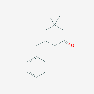 molecular formula C15H20O B14604156 5-Benzyl-3,3-dimethylcyclohexan-1-one CAS No. 60741-72-2