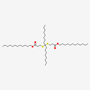 molecular formula C46H92O4S2Sn B14604158 Dodecyl 5,5-dioctyl-9-oxo-10-oxa-4,6-dithia-5-stannadocosanoate CAS No. 60494-18-0