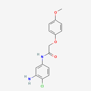 molecular formula C15H15ClN2O3 B1460417 N-(3-Amino-4-chlorophenyl)-2-(4-methoxyphenoxy)-acetamide CAS No. 1020054-57-2