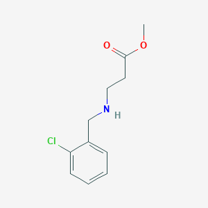 molecular formula C11H14ClNO2 B1460418 Methyl 3-[(2-chlorobenzyl)amino]propanoate CAS No. 4020-21-7