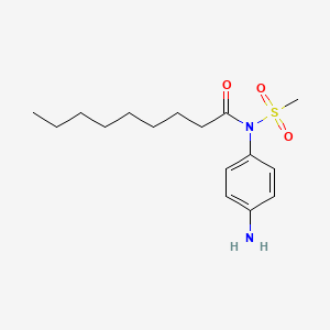 N-(4-Aminophenyl)-N-(methanesulfonyl)nonanamide