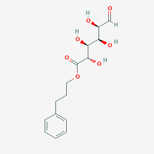 molecular formula C15H20O7 B1460419 D-Glucuronic acid 3-phenylpropyl ester CAS No. 1701402-25-6