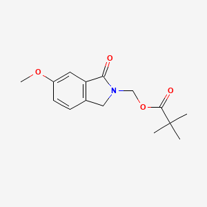 molecular formula C15H19NO4 B1460422 (6-甲氧基-1-氧代异吲哚-2-基)甲基新戊酸酯 CAS No. 944718-09-6