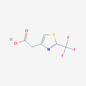 molecular formula C6H4F3NO2S B1460427 2-(2-(Trifluoromethyl)thiazol-4-yl)acetic acid CAS No. 1082267-60-4
