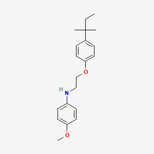 molecular formula C20H27NO2 B1460428 4-Methoxy-N-{2-[4-(tert-pentyl)phenoxy]-ethyl}aniline CAS No. 1040688-16-1