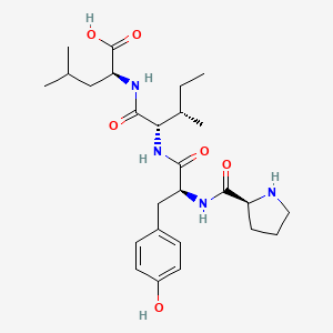 (2S)-2-[[(2S,3S)-2-[[(2S)-3-(4-hydroxyphenyl)-2-[[(2S)-pyrrolidine-2-carbonyl]amino]propanoyl]amino]-3-methylpentanoyl]amino]-4-methylpentanoic acid