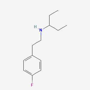 molecular formula C13H20FN B1460430 [2-(4-Fluorophenyl)ethyl](pentan-3-yl)amine CAS No. 1019551-61-1