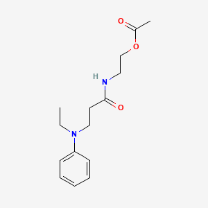 2-[(N-Ethyl-N-phenyl-beta-alanyl)amino]ethyl acetate