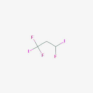 molecular formula C3H3F3I2 B14604311 1,1,3-Trifluoro-1,3-diiodopropane CAS No. 58706-47-1