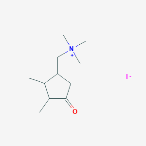 molecular formula C11H22INO B14604331 (2,3-Dimethyl-4-oxocyclopentyl)-N,N,N-trimethylmethanaminium iodide CAS No. 60888-99-5