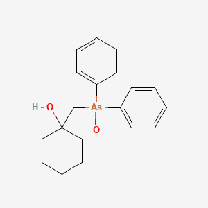 molecular formula C19H23AsO2 B14604337 1-[(Diphenylarsoryl)methyl]cyclohexan-1-ol CAS No. 61025-05-6