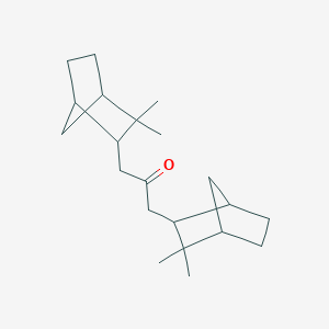 molecular formula C21H34O B14604339 1,3-Bis(3,3-dimethylbicyclo[2.2.1]heptan-2-yl)propan-2-one CAS No. 60469-29-6