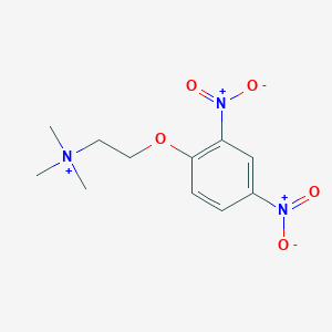 molecular formula C11H16N3O5+ B14604375 2-(2,4-Dinitrophenoxy)-N,N,N-trimethylethan-1-aminium CAS No. 61095-51-0