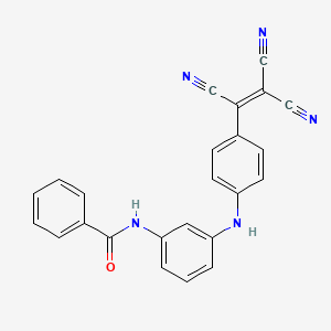 molecular formula C24H15N5O B14604388 N-{3-[4-(Tricyanoethenyl)anilino]phenyl}benzamide CAS No. 60701-88-4