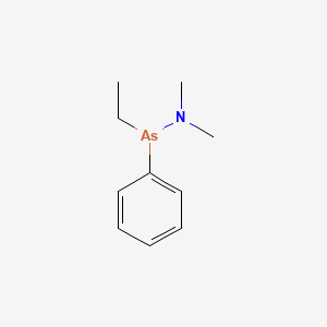 molecular formula C10H16AsN B14604397 Ethylphenyldimethylaminoarsine CAS No. 61130-96-9