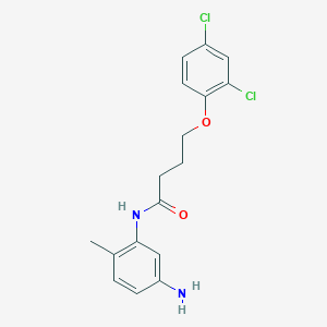 molecular formula C17H18Cl2N2O2 B1460440 N-(5-Amino-2-methylphenyl)-4-(2,4-dichlorophenoxy)butanamide CAS No. 1020723-16-3