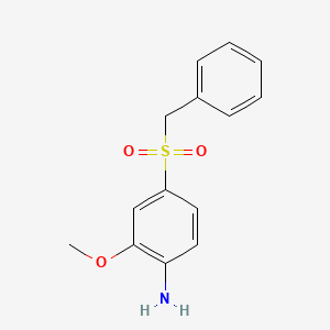 2-Methoxy-4-(phenylmethanesulfonyl)aniline