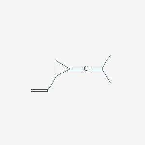 molecular formula C9H12 B14604424 1-(2-Methyl-1-propenylidene)-2-vinylcyclopropane CAS No. 59055-15-1