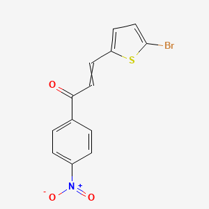 2-Propen-1-one, 3-(5-bromo-2-thienyl)-1-(4-nitrophenyl)-