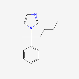 molecular formula C15H20N2 B14604448 1-(2-Phenylhexan-2-yl)-1H-imidazole CAS No. 61023-50-5