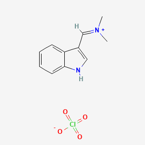 Methanaminium, N-(1H-indol-3-ylmethylene)-N-methyl-, perchlorate