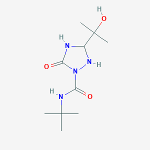 molecular formula C10H20N4O3 B1460446 [2H]-N-(1,1-Dimethylethyl)-4,5-dihydro-3-(1-hydroxy-1-methylethyl)-5-oxo-1H-1,2,4-triazole-1-carboxamide CAS No. 1266547-05-0