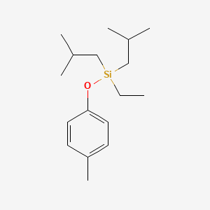 Ethyl(4-methylphenoxy)bis(2-methylpropyl)silane